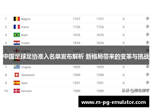 中国足球足协准入名单发布解析 新格局带来的变革与挑战